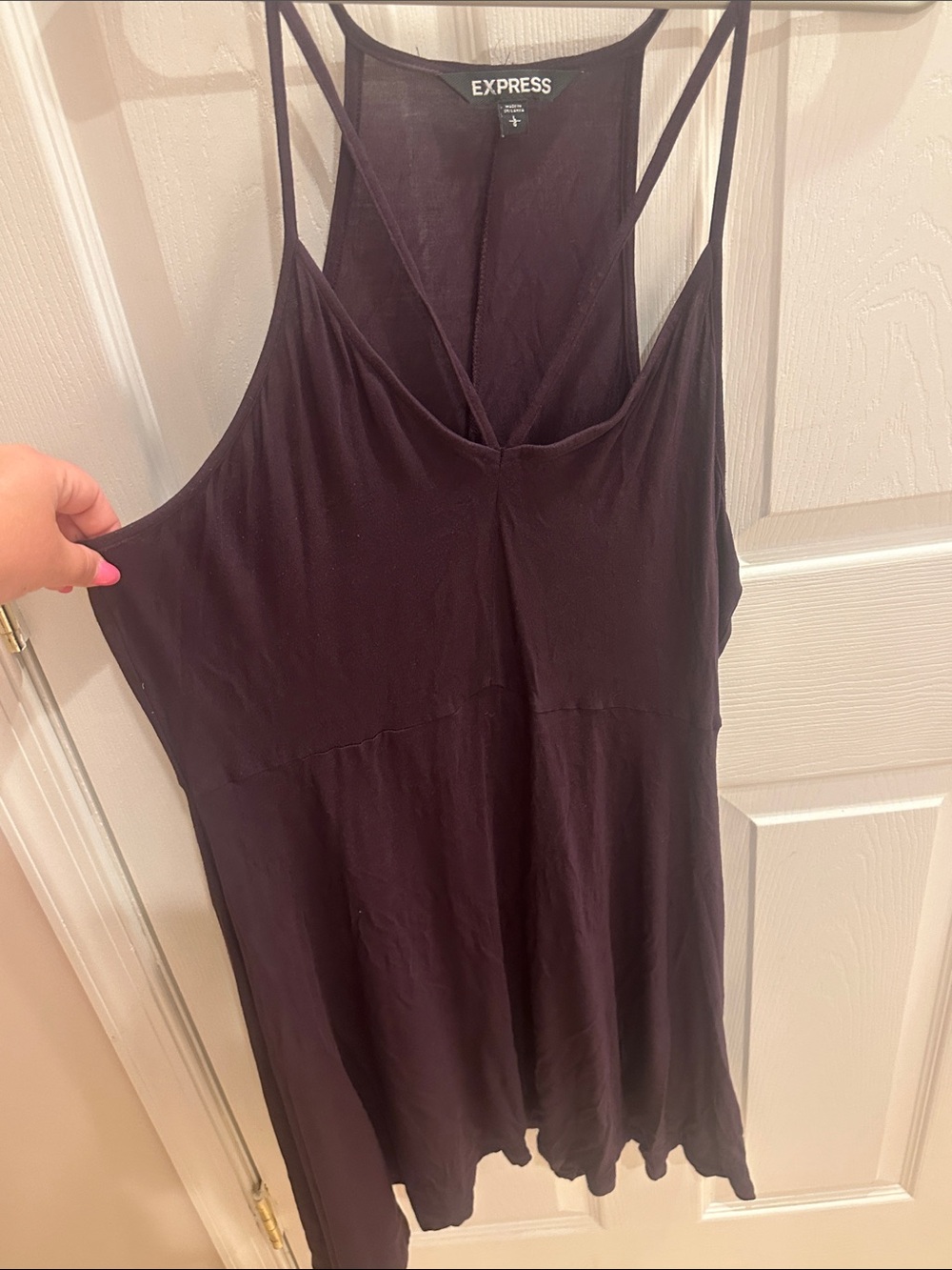 EXPRESS Plum Strappy Sundress